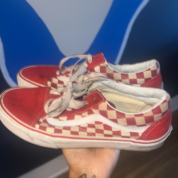 Red checkered Vans - Picture 3 of 3